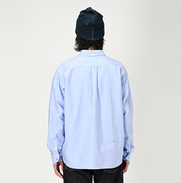 Supima OX 908 Ocean Sail Shirt Male Model