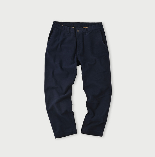 Mole Serge Stretch Easy Slacks MEN Navy