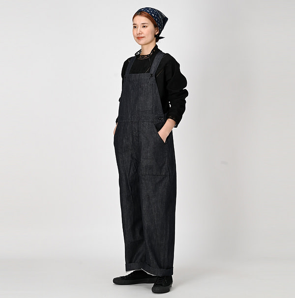 Raimugi Denim 908 Overall Nou Female Model