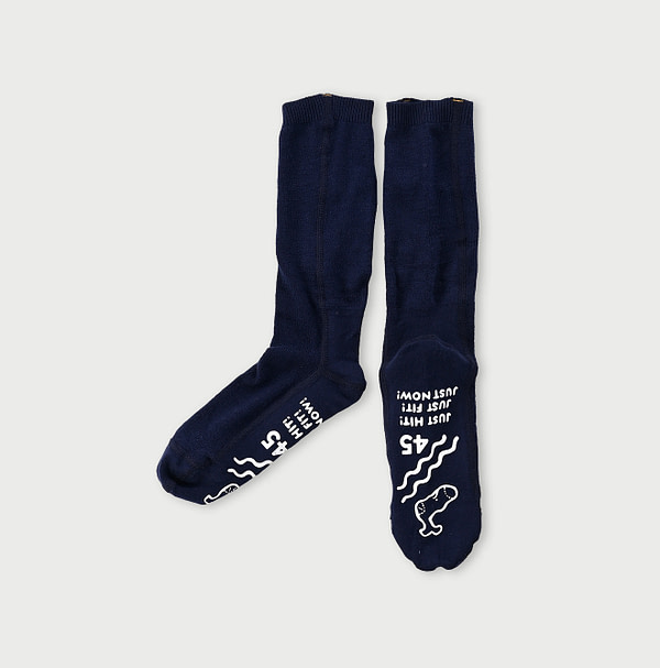 Super Gauze Knitsew Socks Navy