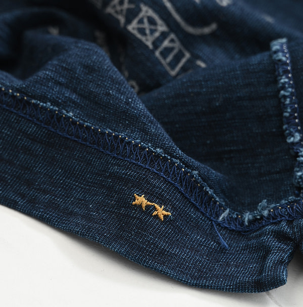 Indigo 908 45 Star T-shirt Long Sleeve Nou Detail