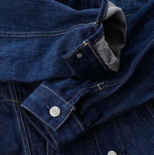 Futatabi 6.5 Ai Denim Sorahikohime Jacket Detail