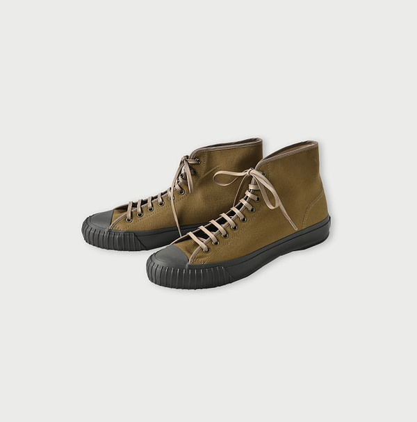 Duck High-cut Sneakers Khaki