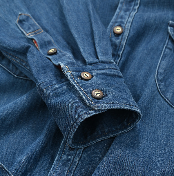 Shirt Denim Eastern Dress Shou Detail