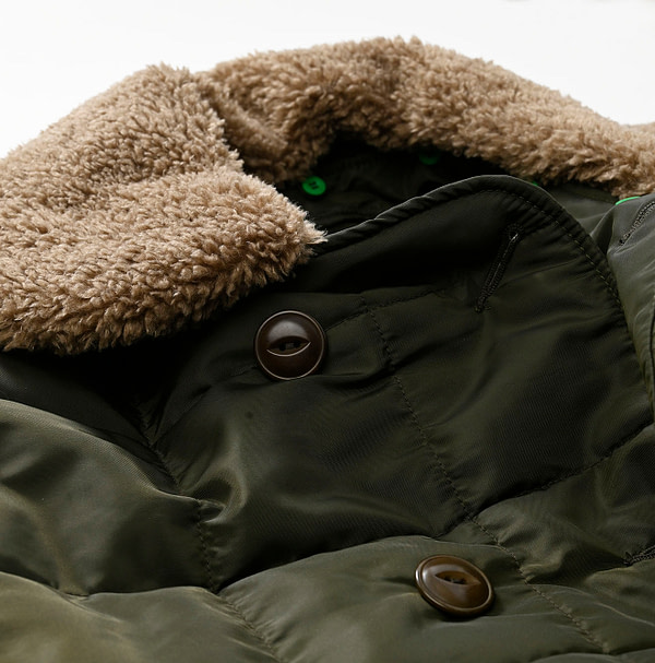 908 Thick Nylon Tent Coat Detail