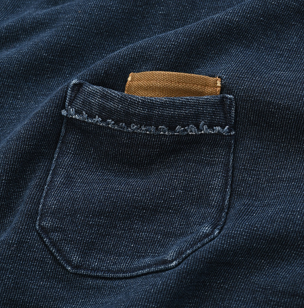 Indigo Urake 908 Outer Sweat Detail