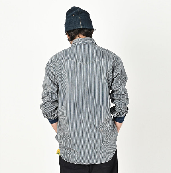 Shirt Denim 908 Eastern Shirt Male Model