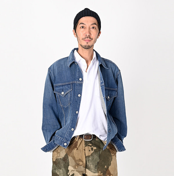 Futatabi 6.5 Ai Denim Sorahikohime Jacket Male Model