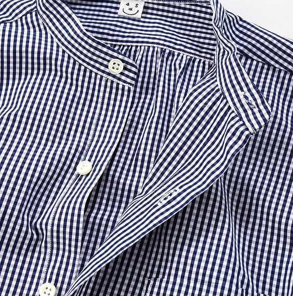 No.180 Miko 908 Cotton Tyrolean Stand Shirt Detail