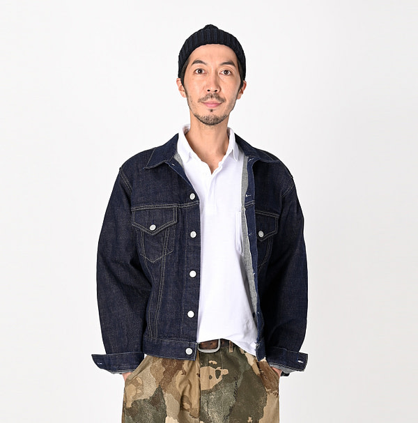 Futatabi 6.5 Ai Denim Sorahikohime Jacket Male Model