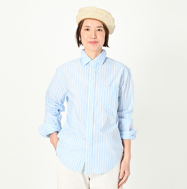 Supima Cotton Batiste 908 Loafer Shirt Female Model