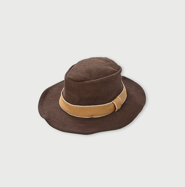 No.4 Cotton Canvas Hat Brown