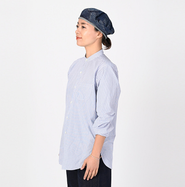 No.180 Miko 908 Cotton Tyrolean Stand Shirt Female Model