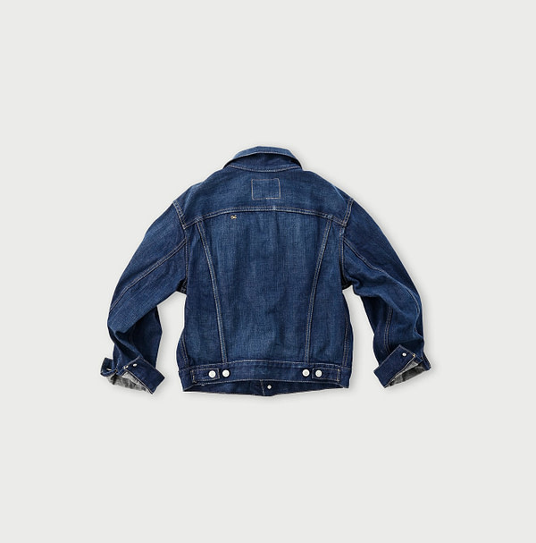 Futatabi 6.5 Ai Denim Sorahikohime Jacket Back