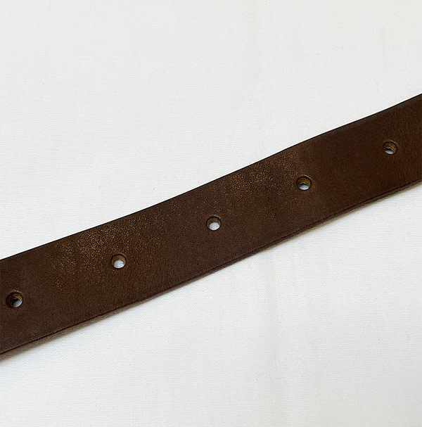 Vintage Leather Belt Thick Detail