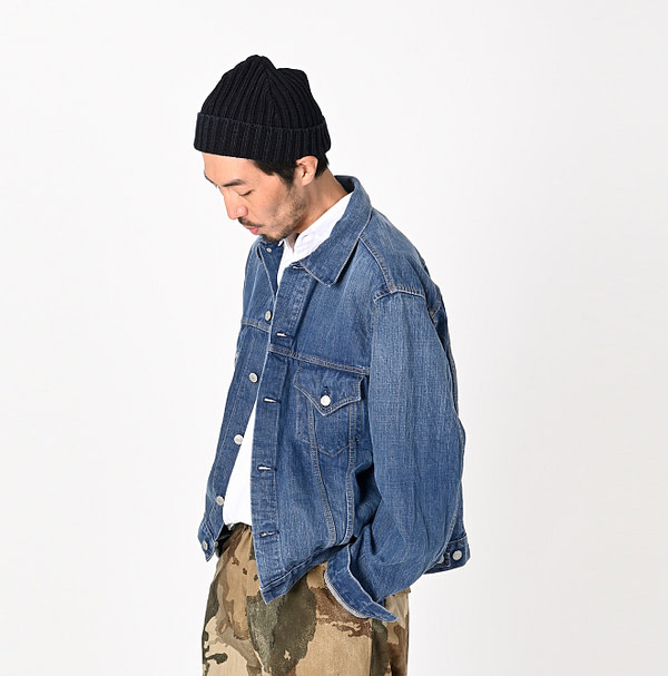 Futatabi 6.5 Ai Denim Sorahikohime Jacket Male Model