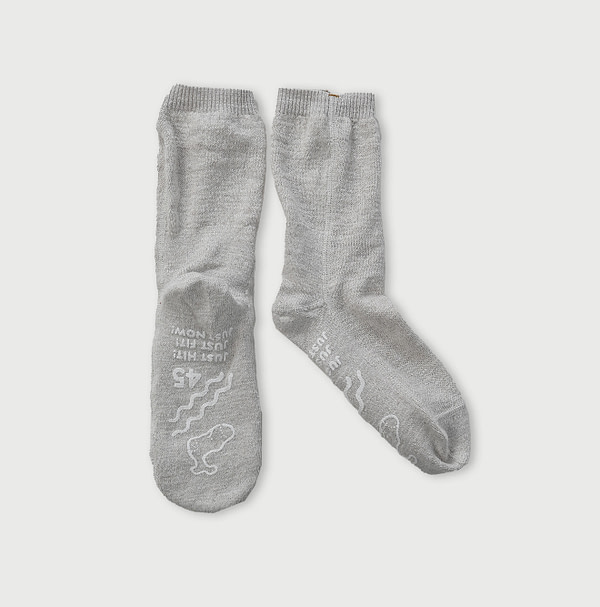 Zakkuri Gauze Knit Sox Sandy Ice Top