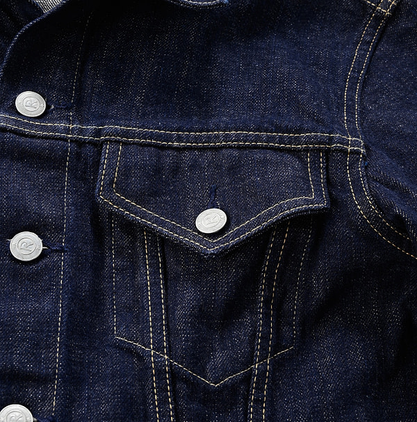 Futatabi 6.5 Ai Denim Sorahikohime Jacket Detail