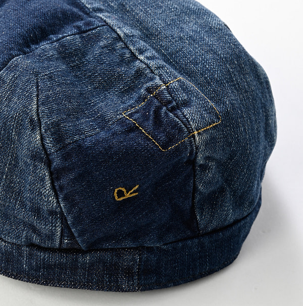 Happy Cotton Denim Hunting Hat Detail