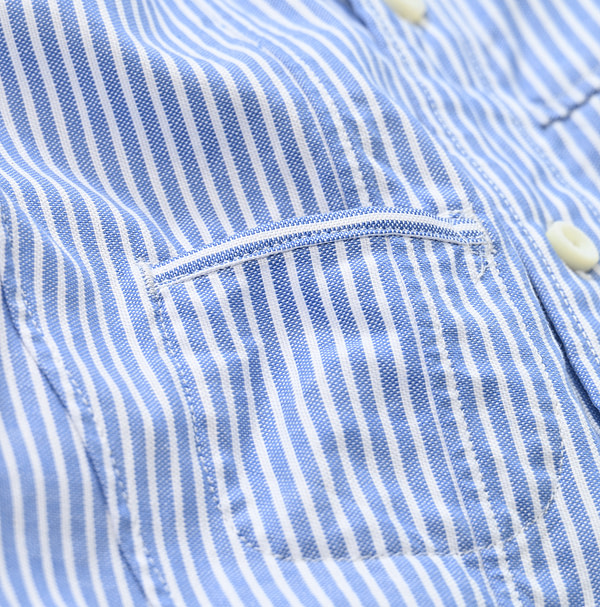 Supima OX 908 Ocean Sail Shirt Detail