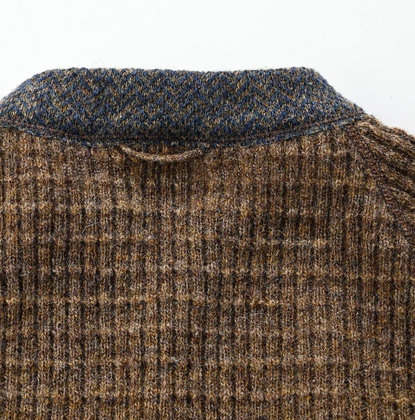 Shetland Wool Tweed Knit Dress Detail