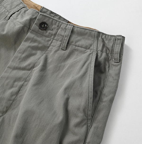 Okome Cotton Chino 908 Chigo Pants Detail