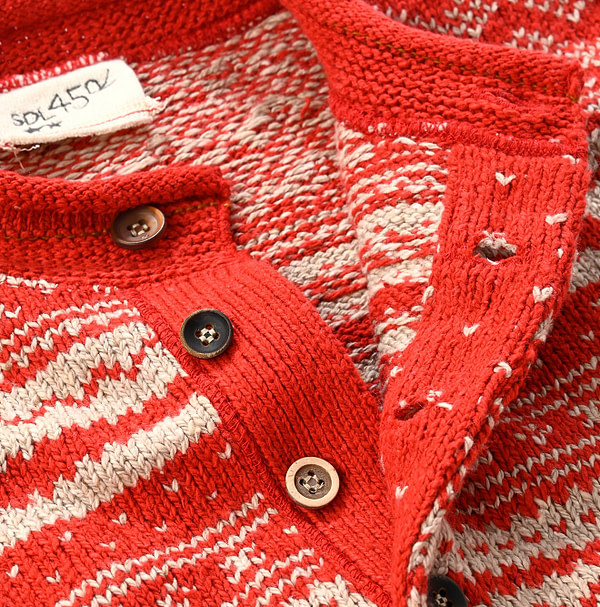 Nordic Cotton Jacquard 908 Henley Detail