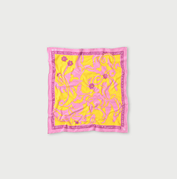 Tenjiku Horse Girl Bandana Pink