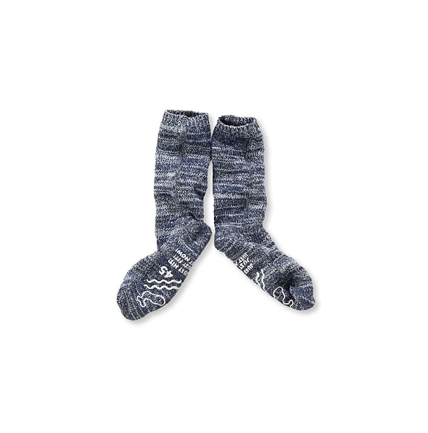 Indigo Zakkuri Knitsew Socks Indigo