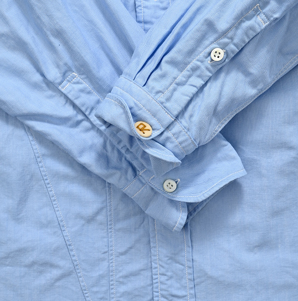 Supima Oxford 908 Ocean Canvas Shirt Detail