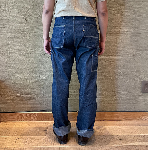 Mugi Cotton Denim 908 Painter Pants Male Model