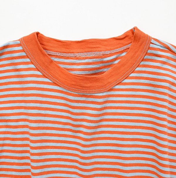 4545 Stripe 908 Ocean T-shirt Detail