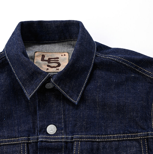 Futatabi 6.5 Ai Denim Sorahikohime Jacket Detail