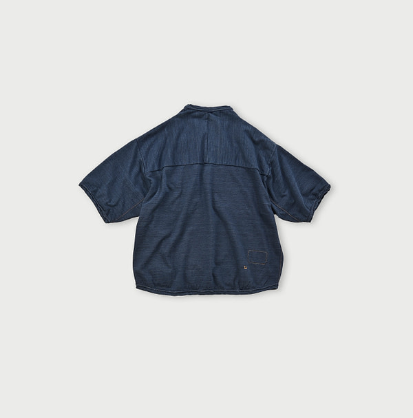 Indigo Dekoboko Tenjiku Outer T-shirt Back