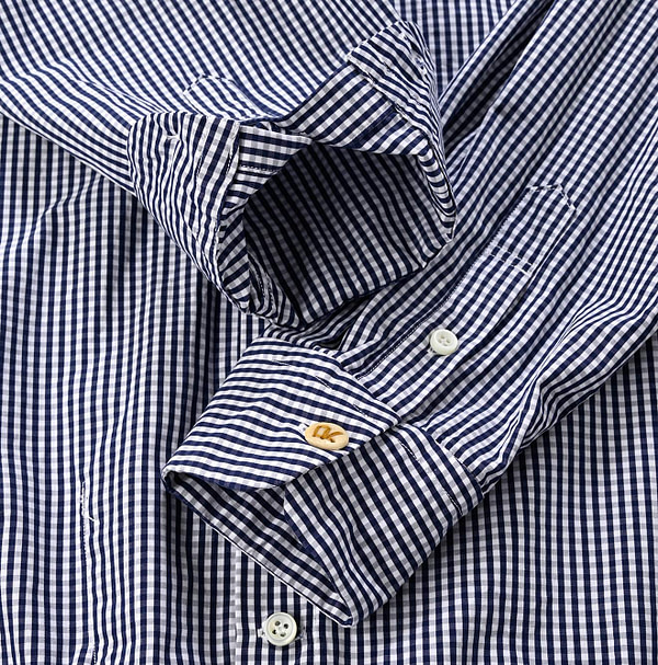 No.180 Miko 908 Cotton Tyrolean Stand Shirt Detail