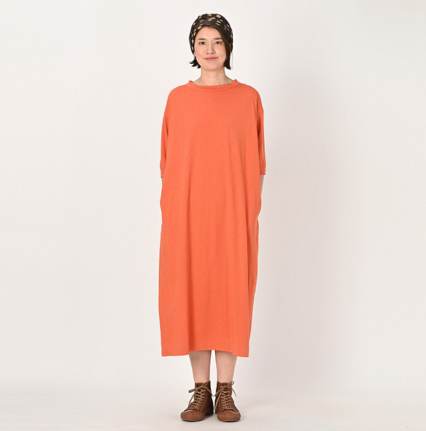 Supima Tenjiku Cotton Puff Dress Female Model