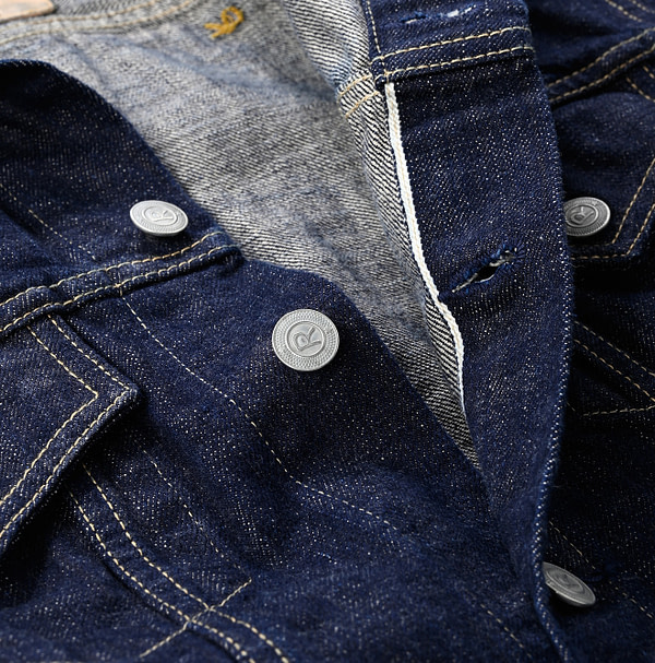 Futatabi 6.5 Ai Denim Sorahikohime Jacket Detail