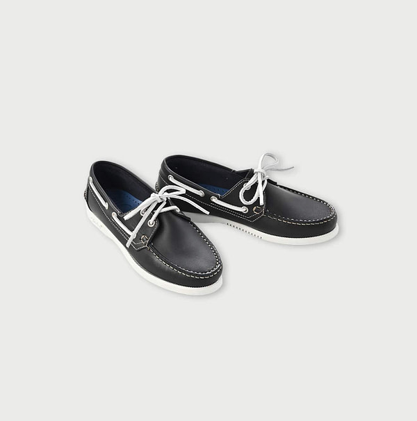 45R × Paraboot Leather Deck Shoes (WOMEN) Navy