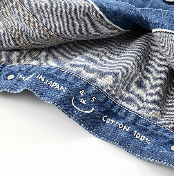 Futatabi 6.5 Ai Denim Sorahikohime Jacket Detail