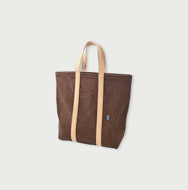 No.2 Cotton Canvas Tote Bag 17L Brown