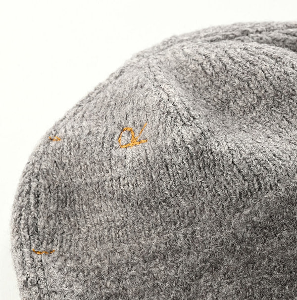 US Mou Wool Umii Knit Hat Detail