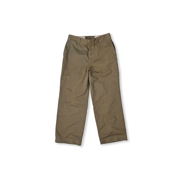 OKOME CHINO COTTON CHARLOTTE PANTS Khaki