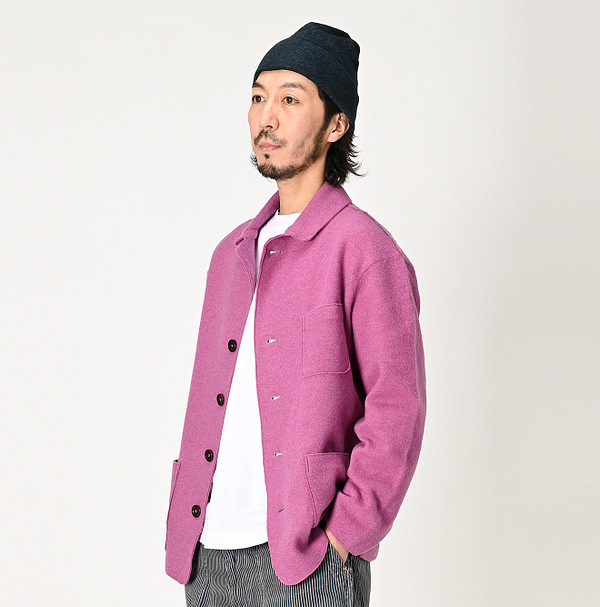 908 Float Boiled Wool Jacket Male Model