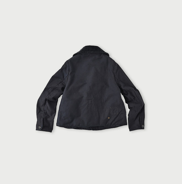 Indigo Cotton Satin x Boa Tyrol Jacket Back