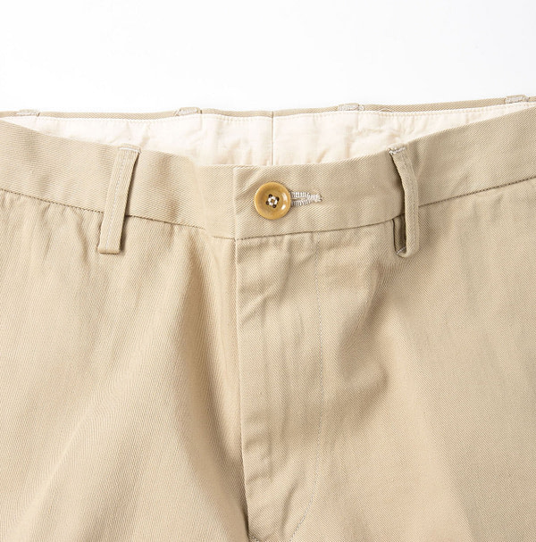 Okome Chino Miyuki Cotton Pants Detail