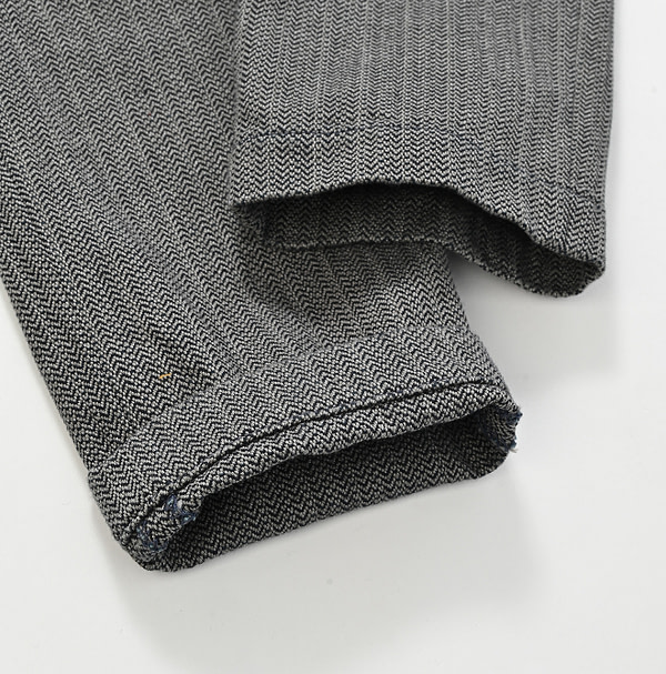 Indigo Cotton Tweed Herringbone 908 Miyuki 5 Detail