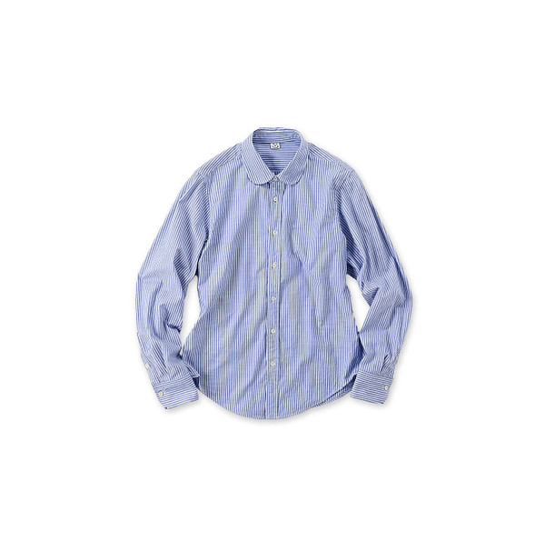 Supima OX Petit Loafer Shirt Saxe Stripe