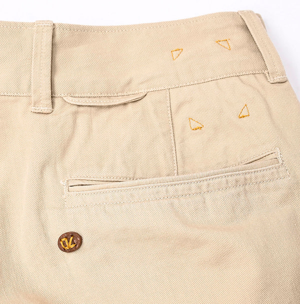 Okome Chino Cotton Charlotte Pants Detail