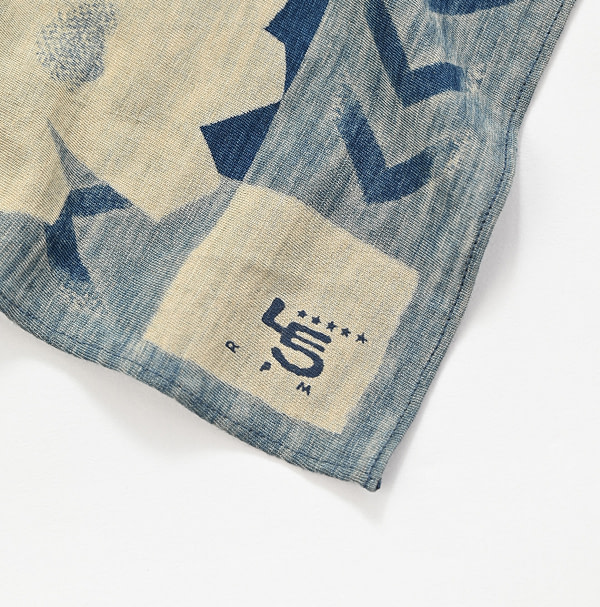 Indigo Tenjiku Margaret Bandana Detail