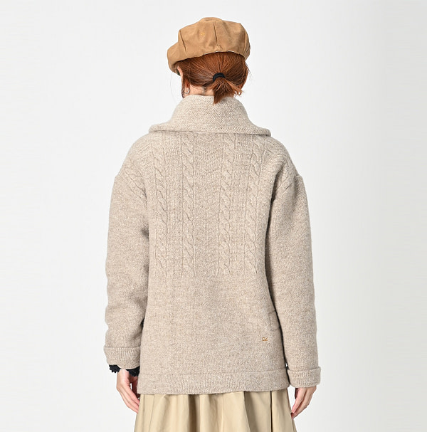 Cotton Shetland 908 Shawl Collar Female Model